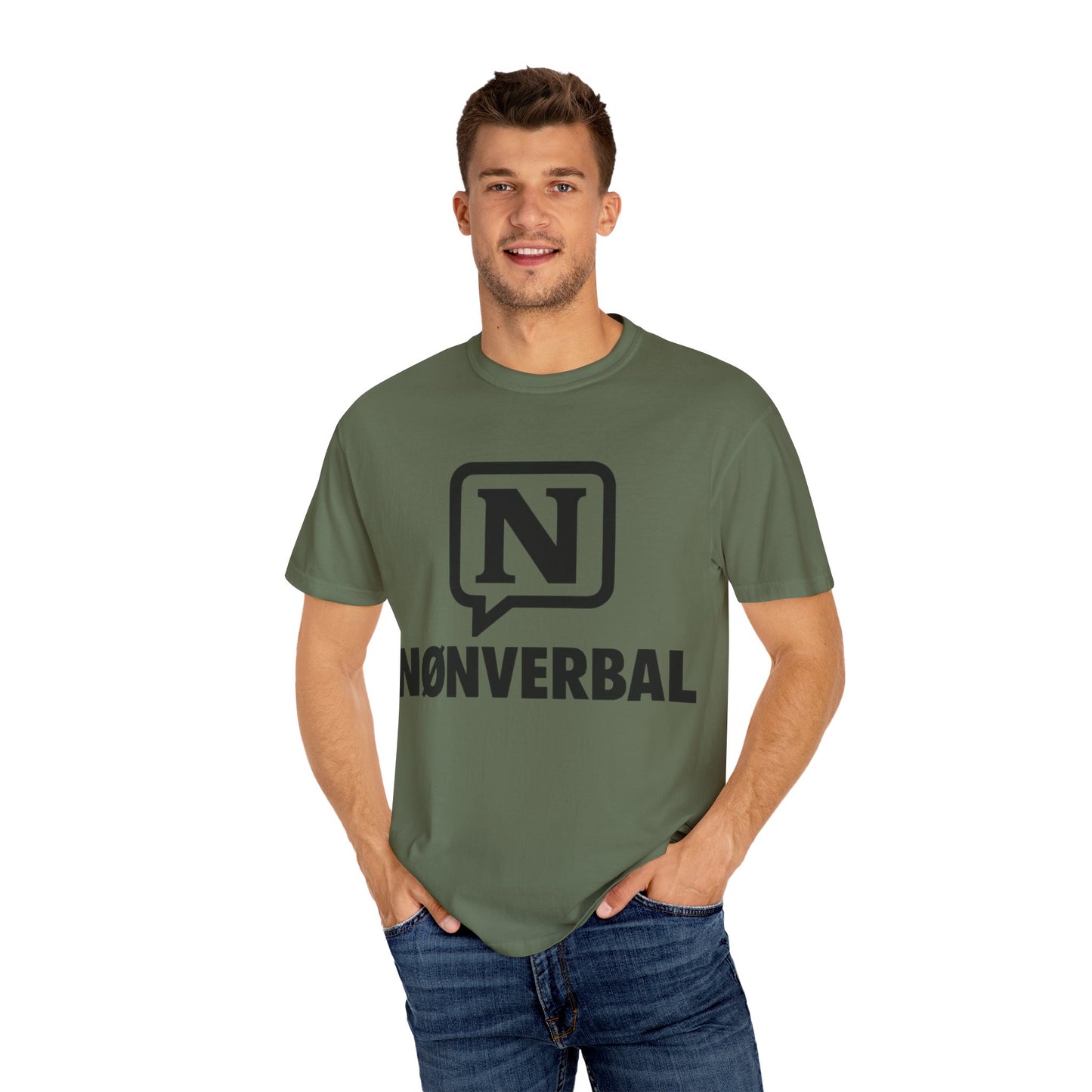 Garment-Dyed T-shirt Presence Power NØNVERBAL
