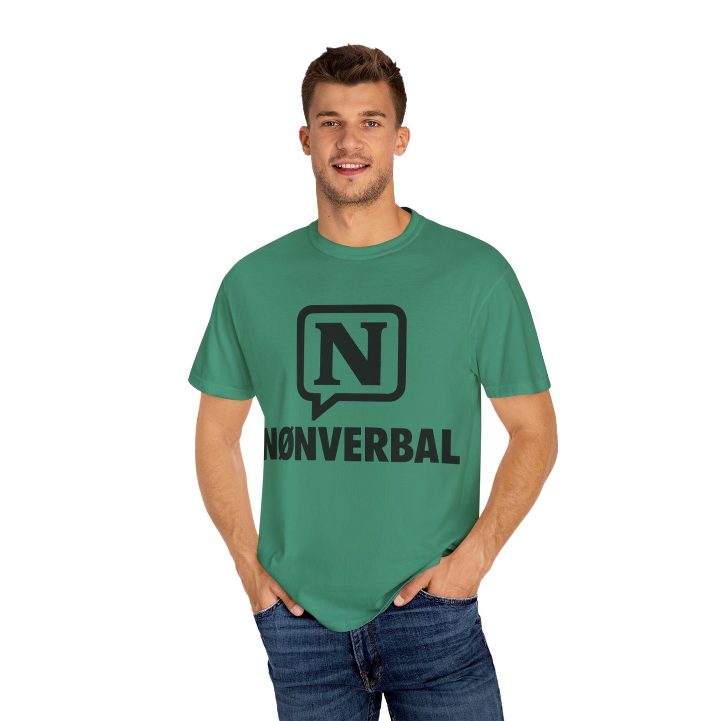 Garment-Dyed T-shirt Presence Power NØNVERBAL