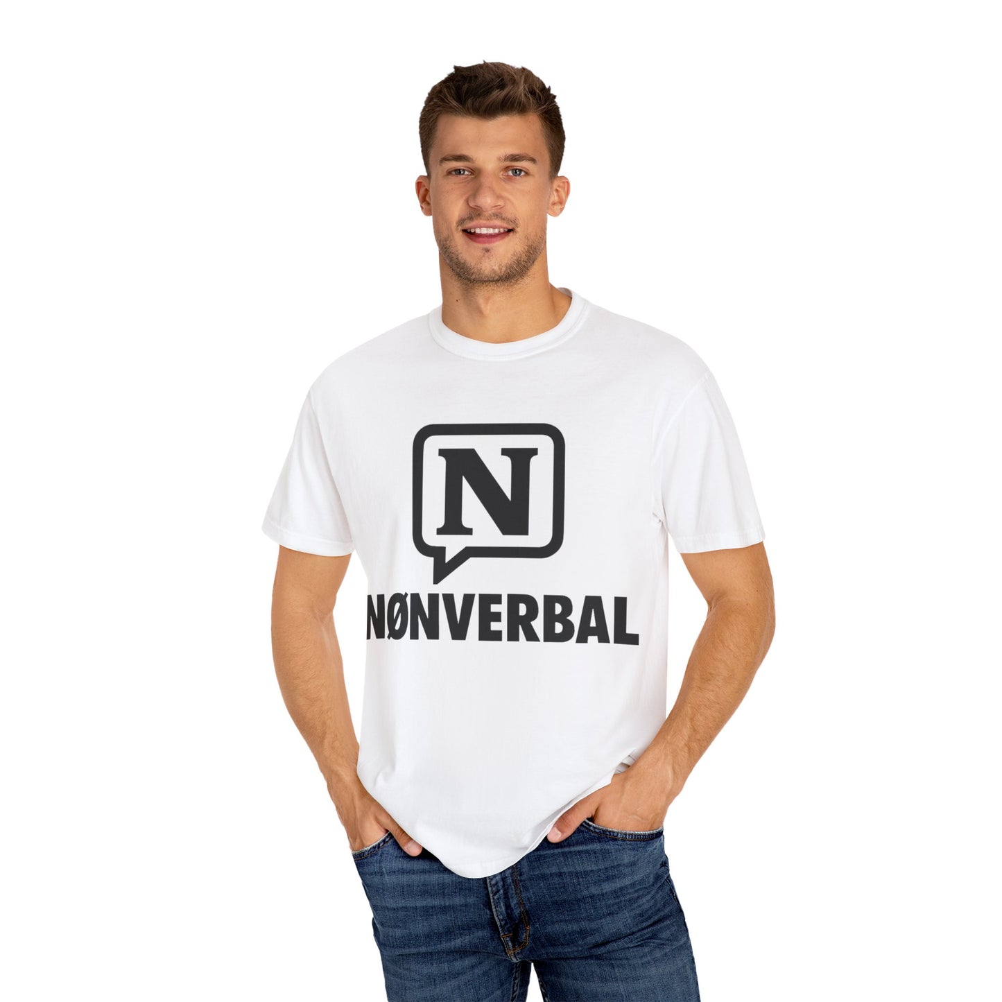 Garment-Dyed T-shirt Presence Power NØNVERBAL