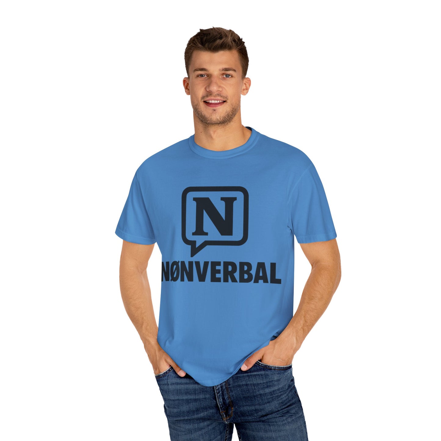 Garment-Dyed T-shirt Presence Power NØNVERBAL