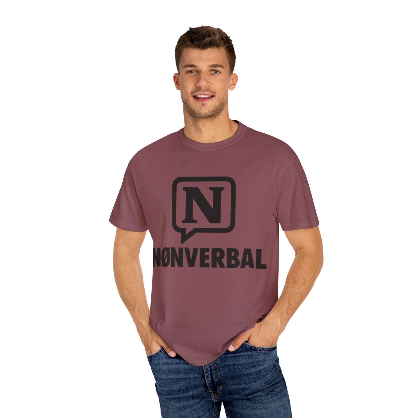 Garment-Dyed T-shirt Presence Power NØNVERBAL